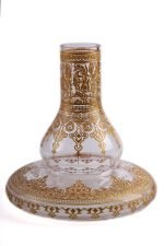 YT Small Puff Desenli Ufak Manolya Şişeli Nargile Takımı - Görsel 2