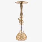 Tulip Puff Altın Kesme Şişeli Nargile Takımı - Görsel 3